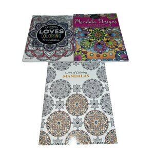 New Adult Mandalas Coloring Books Set of 3